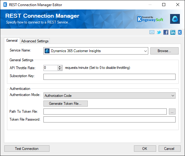 SSIS Dynamics 365 Customer Insights Connection Manager